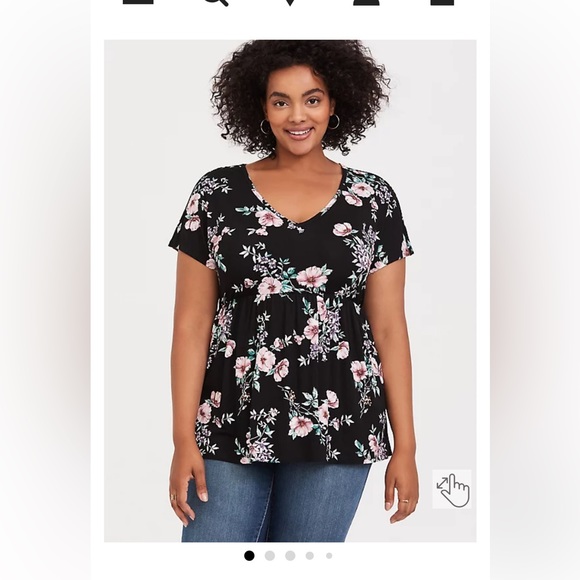 ❌SOLD❌Torrid Babydoll Top - SUPER SOFT - Picture 2 of 9